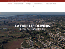 Tablet Screenshot of lafarelesoliviers.com
